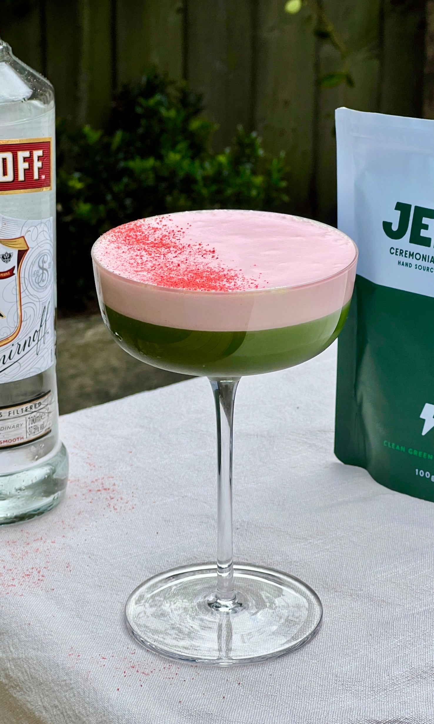 STRAWB-MATCHA-TINI - MATCHA MARTINI WITH STRAWBERRY COLD FOAM