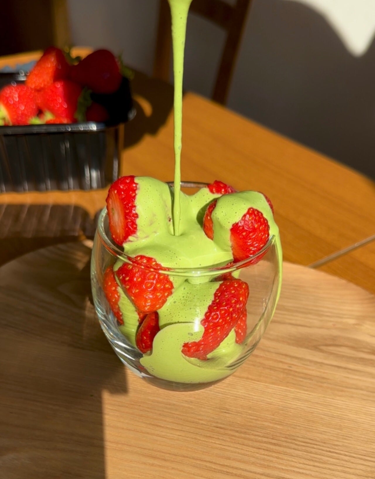 MATCHA STRAWBERRIES AND CREAM