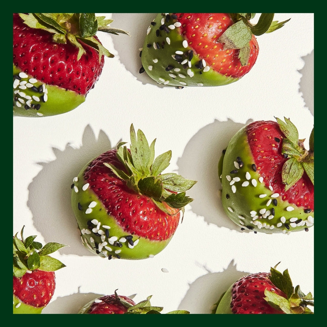Matcha Chocolate Dipped Strawberries